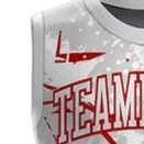 Uniforme de Baloncesto Transpirable de Alta Calidad, Diseños Personalizados, 100% Poliéster, Sin Mangas, Venta al Por Mayor - Product Image 3