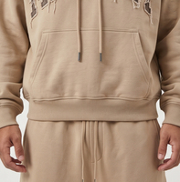 Ensemble de shorts de survêtement amples pour hommes, déchirés et brodés, en molleton 100 % polyester, style décontracté, deux pièces