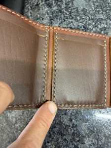 Handmade Vintage Genuine Leather Trifold Wallet Mens RFID Blocking Slim Credit <b>Card</b> Pocket <b>Holder</b> OEM Factory NTW-0008 - Product Image 4