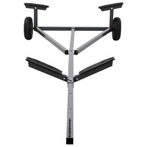 Remorque pour bateau en acier argenté 118,90 x 42,13 x 16,54 po pour radeau - Product Image 5