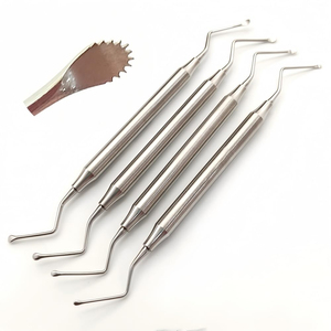 Excavateur dentaire professionnel à double extrémité de 3,0 mm pour implants |   Cuillère à dents de scie dentelées de qualité supérieure |   Réutilisable, qualité chirurgicale - Product Image 3