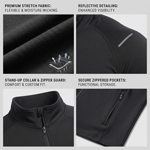 Wholesale Plus Size Training <b>Jackets</b> Men Stand Collar Compression Zipper Muscle Fit Workout Wear <b>Jacket</b> Men Compression <b>Jacket</b> - Product Image 6