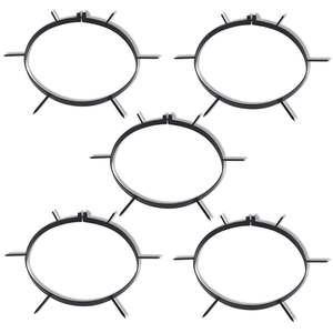 Aérateur de pelouse manuel en fer noir durable à 5 lames, design circulaire - Product Image 2