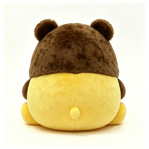 Peluche lion douce personnalisée, peluche lion avec bras et jambes moelleuses, peluche lion ronde avec crinière brune, peluche lion jaune. - Product Image 3