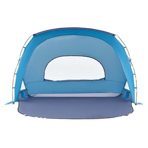 Tenda da Spiaggia Portatile Leggera per 6 Persone, Protezione UPF 50+, Borsa per il Trasporto con Tasche per la Sabbia, Tettoia Parasole - Product Image 1