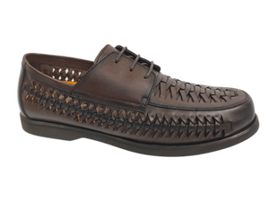 Mocasines de Gamuza Color Marrón Tabaco, Punta Redonda, Cómodos y Transpirables, Suela de Goma, Decoración Metálica, Forro de PU, Color Sólido, para Todas las Temporadas - Product Image 1