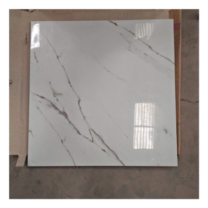 Carreaux de porcelaine brillants de qualité export 60x120cm, design marbre véritable, pour sols et murs, photo réelle, fournisseur premium - Product Image 1