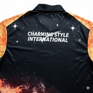 Camisetas Polo de Dardos con Diseño de Moda, Sublimadas, de Poliéster Estampado, con Cierre - Product Image 4