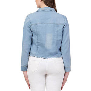 Veste en jean imperméable pour femme, best-seller, haute qualité, dernier design, couleur unie, service OEM personnalisé - Product Image 5