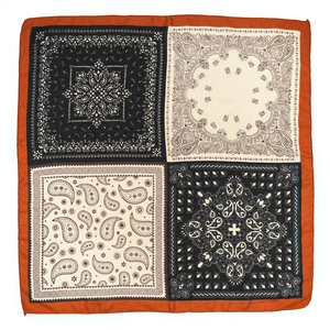 ผ้าโพกหัวพิมพ์ลายสวยสง่าสำหรับผู้หญิงผ้าพันคอผ้าไหมผ้าซาติน - Product Image 1