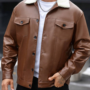 Veste en cuir imperméable réversible à capuche pour homme du Pakistan avec logo sur le devant, design personnalisable, prix abordable - Product Image 1