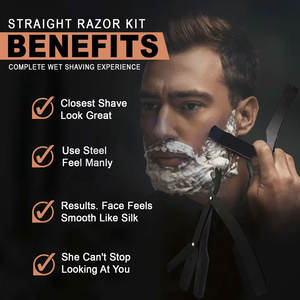 Navaja de Afeitar Profesional para Barbería, con Hoja Reemplazable, Personalizable con Logotipo, Marca OEM - Product Image 4