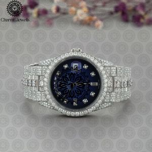 Reloj de Lujo para Mujer Charm Jewells, Acero Inoxidable, Caja Redonda de 36 mm, Detalles de Diamantes, Cristal de Zafiro, Movimiento Analógico de Cuarzo - Product Image 3