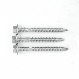 Self-Drilling Screws Washer Head Zinc & Hot-Dip Galvanized Carbon Steel Metric/Inch Standard Thread Full-Length - Product Image 1