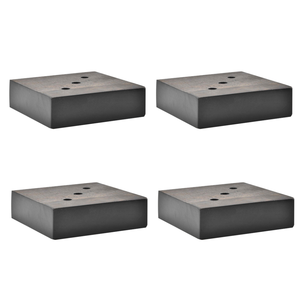 Modern Low Profile Solid Wood Furniture Feet Rectangular <b>Replacement</b> <b>Sofa</b> Base <b>Legs</b> for Couch Ottoman and Cabinet - Product Image 2
