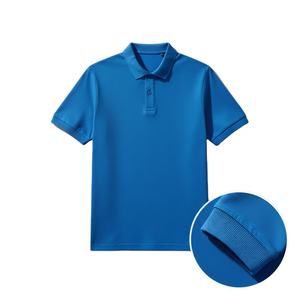 Polo pour homme en tissu de coton respirant et doux, manches courtes, style décontracté moderne, adapté à un usage quotidien régulier - Product Image 1