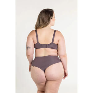 Soutien-gorge push-up à armatures, coupe plongeante, bonnet complet, en polyamide tricoté, bretelles réglables, dos nageur, fermeture, couleur unie, pour femme - Product Image 4
