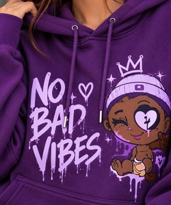 Conjunto Deportivo Morado con Capucha para Mujer, Manga Larga, Cierre con Cordón, Corte Holgado, Estampado de Puntos, Bolsillos Laterales, Ropa Casual de Otoño - Product Image 5
