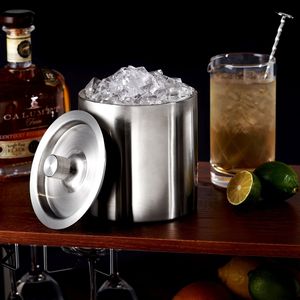 Elegante Cubitera Metálica con Gran Capacidad para Servir Vino, Champaña y Cócteles, Ideal para el Hogar, Bares, Bodas, Catering y Fiestas - Product Image 5