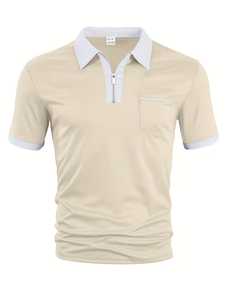 Polo pour homme, fabrication directe, logo personnalisé, 100% coton, séchage rapide, coupe ajustée, manches courtes, motif uni, tricoté - Product Image 4