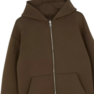 Prix de gros Nouveaux sweats à capuche zippés pour hommes 100% coton imperméables coupe-vent séchage rapide respirants fabriqués sur mesure par le fabricant - Product Image 5