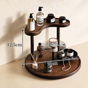 Affordable Natural Wooden Display <b>Shelf</b> for Living Room, <b>Bedroom</b>, Office and Retail Store Decoration with Elegant Space Saving - Product Image 6