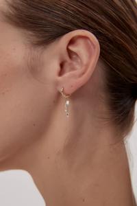 Pendientes de Oro de 14K con Diamante Cultivado en Laboratorio en Forma de Marquesa, Colgantes con Múltiples Diamantes, Joyería Minimalista de Lujo, Regalo para Mujer, para Fiestas - Product Image 3