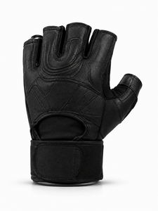 Custom Logo Unisex Leather Fitness Gloves <b>Half</b> Finger Weight Lifting Non <b>Slip</b> Breathable Gym Training Body Building Protect Hand - Product Image 2