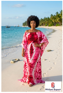 Custom Printed Women Beach <b>Kaftan</b> Dress Loose Fit <b>Summer</b> Cover Up Silk Cotton Rayon Polyester Bulk Supply - Product Image 5