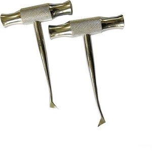 Instrument chirurgical dentaire Optitech Healthcare QR-7409 en acier inoxydable de qualité chirurgicale, poignée moletée, manuel, classe I, couleur argent - Product Image 6