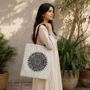 Custom Heavy Duty Cotton Tote Bag | Premium Eco Friendly Grocery Shopping Bag with Personalized Logo Reusable High Quality Tote - Product Image 2