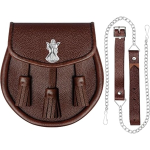 Pochette Sporran Classique en Cuir Véritable, Accessoire de Kilt Écossais Personnalisé, Sac Traditionnel d'Inspiration Celtique Fait Main OEM - Product Image 5