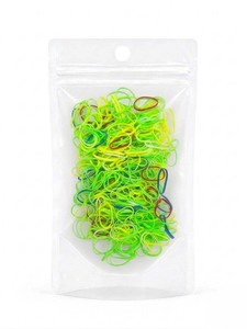Élastiques à cheveux Unibond TPU mini vert, fabriqués en Corée, style simple, unisexe, usage quotidien, emballage en sachet OPP - Product Image 2