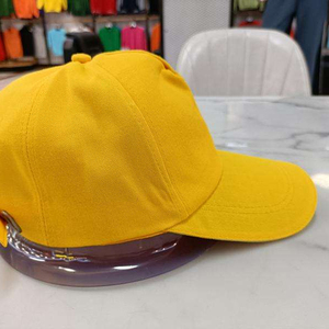 Gorra de Béisbol Amarilla de 5 Paneles, Hilo de Algodón, Ajuste Ajustable, Unisex, Casual, Hip Hop, Bordada, para las Cuatro Estaciones - Product Image 6