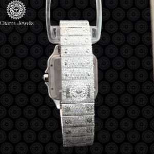 Charm_Jewells Luxury Stainless Steel Square <b>Watch</b> 38mm Sapphire Crystal Quartz Movement Analog Dial Women's Fashion Design - Product Image 4