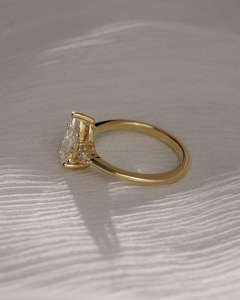 IGI/GIA Lab Grown Cut Diamond Vintage 14K Anillo de boda/compromiso amarillo Unisex Oro blanco fino para fiesta de aniversario-Worthy - Product Image 4