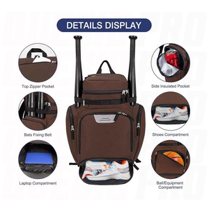 Sac de sport personnalisé pour équipe, sac à dos de basketball tendance en tissu Oxford imperméable avec logo pour basketball et football - Product Image 6