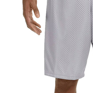 Pantalones Cortos Bermuda de Lona Gris Claro para Hombre, Cintura Alta, Transpirables, de Secado Rápido, Casuales, Deportivos, Talla Grande, Color Sólido, Tejido de Poliéster - Product Image 5