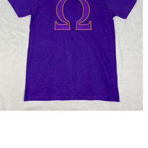 Camiseta Omega de chenilla para hombre, con cuello redondo, de Greek Life Apparel, personalizada para fraternidades, ecológica, anti-UV, de algodón, manga corta, transpirable - Product Image 4