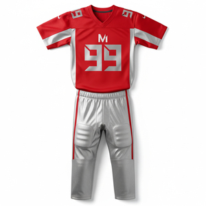 Uniforme de football américain sublimé sur mesure, logo personnalisé, tissu en maille respirant, vêtements d'équipe de football professionnels - Product Image 1