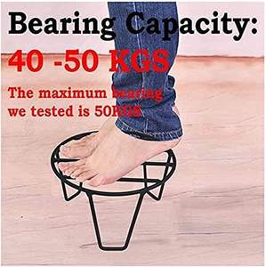 Support de pot de fleurs en métal noir, pieds ronds robustes, support pour plante (20 cm, lot de 8), support décoratif pour pot de fleurs d'intérieur - Product Image 4