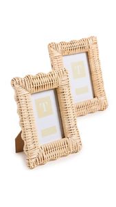Luxury Handmade Rattan Photo <b>Frame</b> Decorative <b>Wedding</b> Table Display Wicker Picture Holder for Home and Reception Event Styling - Product Image 5