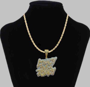 Luxury 925 Sterling <b>Silver</b> <b>Charm</b> Pendant Necklace Personalized Iced Out Moissanite Diamond Trendy Hip Hop Unisex - Product Image 1