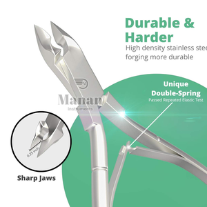 Pince à cuticules professionnelle en acier inoxydable, lame courbée, durable, outil de manucure et pédicure, qualité salon, OEM - Product Image 6