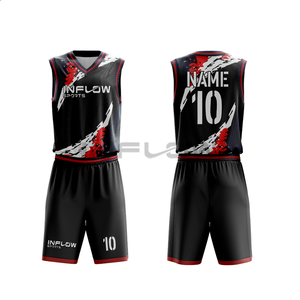 Maillots de basket imprimés en polyester recyclé, durables, haute densité, anti-humidité, respirants, prix usine - Product Image 1