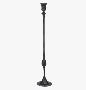 Support de bougie conique en métal noir martelé, grand modèle, style moderne sculptural, centre de table, décoration intérieure, vente en gros - Product Image 3