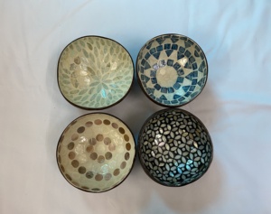 ราคาโรงงาน ขายดี ปี 2025 คุณภาพเยี่ยม ขัดเงา เป็นมิตรกับสิ่งแวดล้อม ลายใบไม้ ชามมะพร้าว ของตกแต่งบ้าน ครัว ชุดอาหาร - Product Image 4