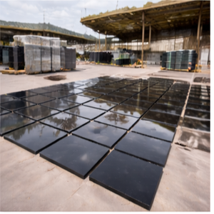 Dalles de granit noir absolu 100 % naturel de qualité supérieure, polies, durables, design moderne, tailles personnalisées, pour la maison, l'hôtel, l'appartement, les murs - Product Image 1