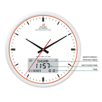 Jam Azan Otomatis untuk Waktu Sholat Islam Ramadan, Kiblat, Masjid, Fajar, Dhu'zaaf, Asr, Maghrib, Isha, Hijriah.