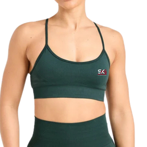 Soutien-gorge de sport rembourré sans coutures pour femme, respirant et extensible, idéal pour la gym, le fitness, la course, le yoga et l'entraînement. - Product Image 1